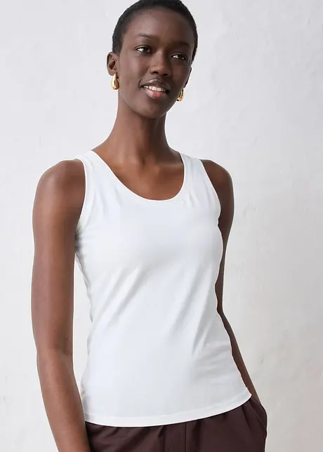 Singlet med silke, bonprix