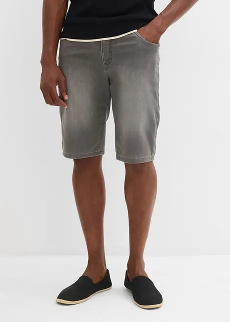 Bermudashorts i sweat-denim look med komfortsnitt, Regular Fit, bonprix