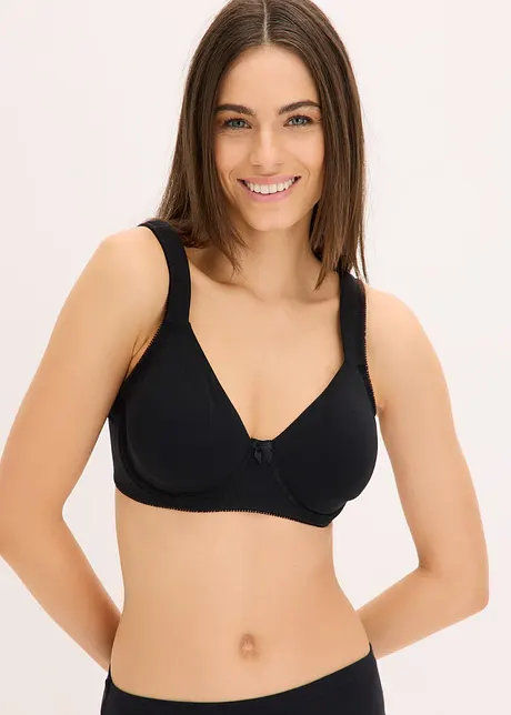 Minimizer T-skjorte-BH uten bøyle, med økologisk bomull (2-pack), bonprix