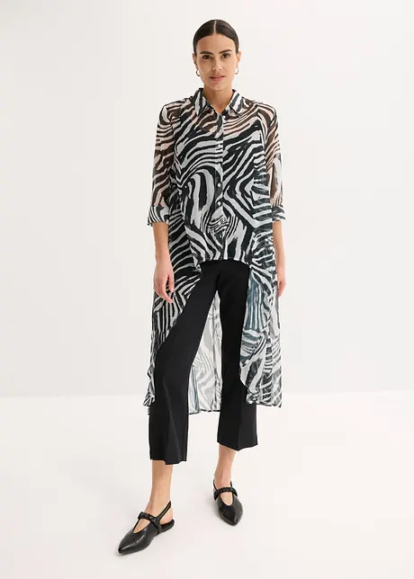 Lang chiffonbluse, bonprix