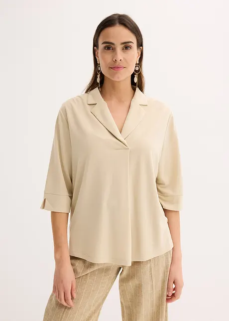 Trikot-tunika av lett viskose-piké, bonprix