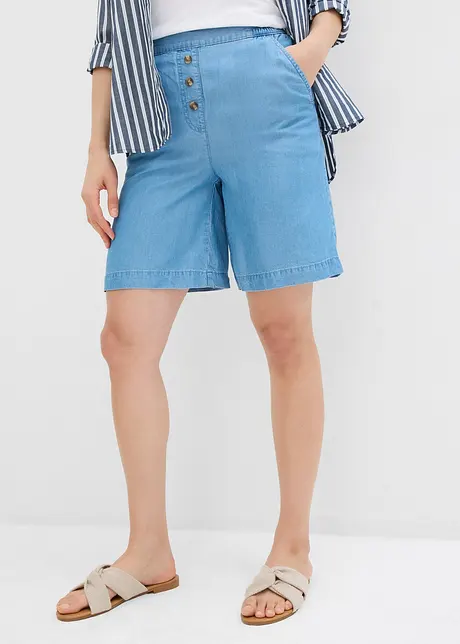 Pull on-shorts i lyocell, bonprix