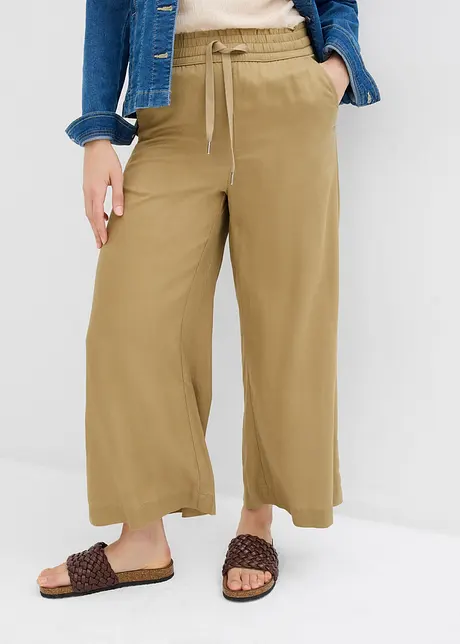 7/8-lang pull on-bukse i lyocell, bonprix