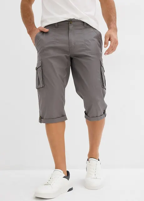 Lang bermudashorts med cargolommer, Regular Fit, bonprix