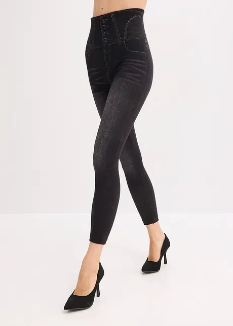 Shape seamless leggings i jeans-look, sterkt figurformende, bonprix