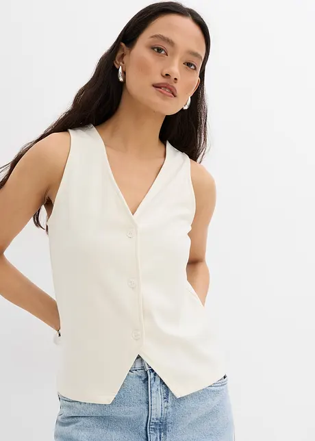 Vest av behagelig Punto di Roma-materiale, bonprix