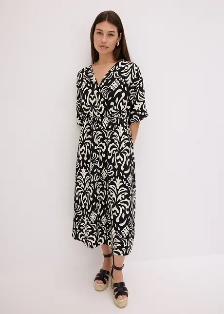 Jerseykjole med print, bonprix