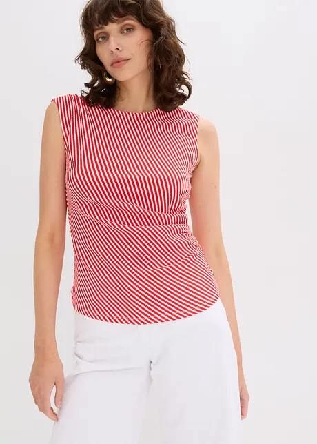 Topp med drapering, bonprix