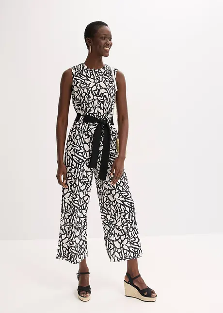 Jumpsuit med trykk, bonprix