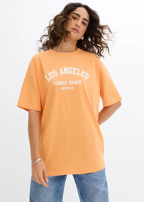 Oversized topp i 100% økologisk bomull, bonprix