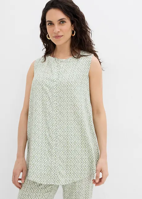 Lang bluse i myk viskose, bonprix