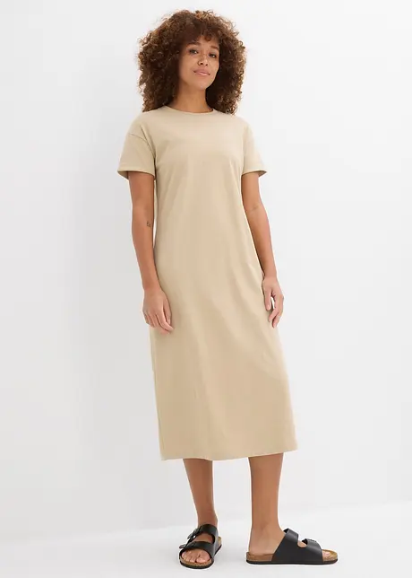 Jerseykjole i 100% økologisk bomull, bonprix