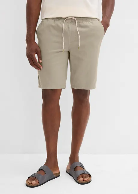 Pull on-bermudashorts i 100% bomull, Regular Fit, bonprix