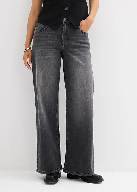 Wide Leg-jeans, High Waist, bonprix