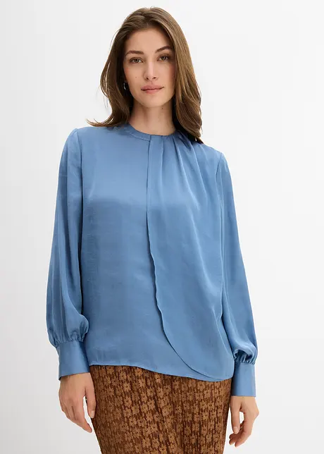Bluse i lett sateng, bonprix