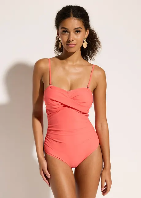 Shape-badedrakt i omslagslook, middels formende, bonprix
