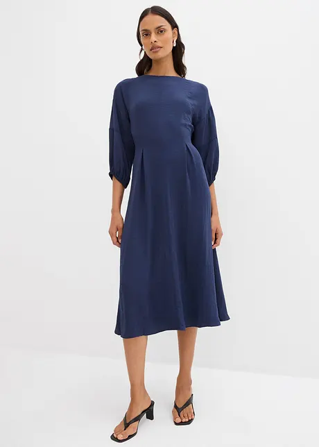 Crinkle kjole, bonprix