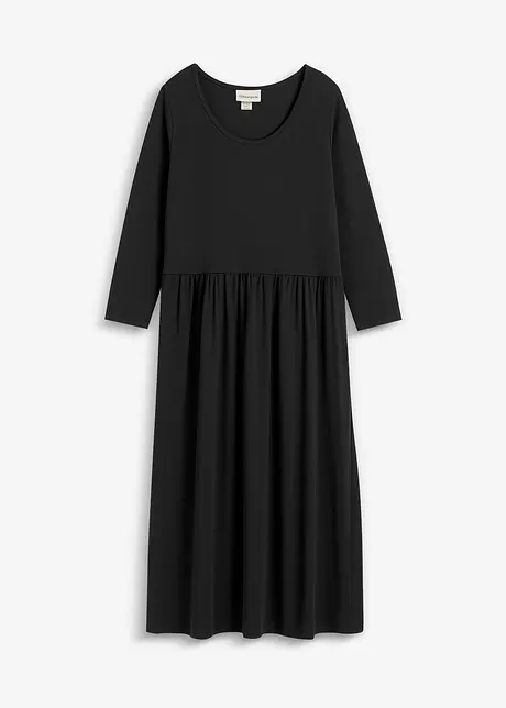 Midikjole i bomullsjersey, bonprix