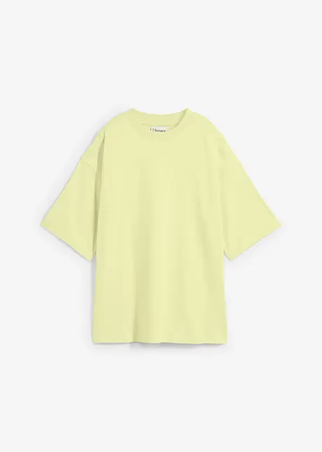 Oversized topp i formstabil økologisk bomull, bonprix