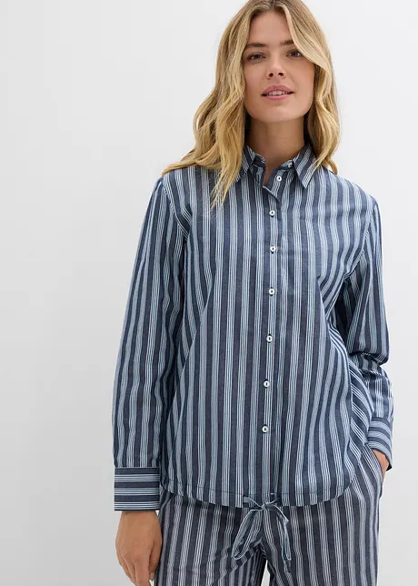 Oversized skjorte i 100% bomull, bonprix