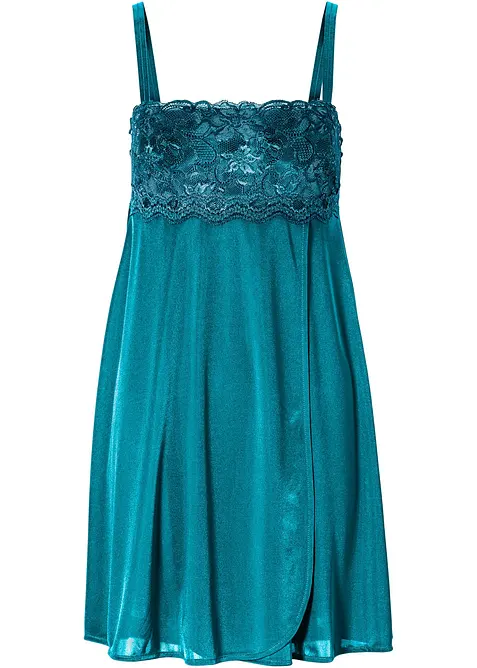 Neglisjé i glinsende materiale, bonprix