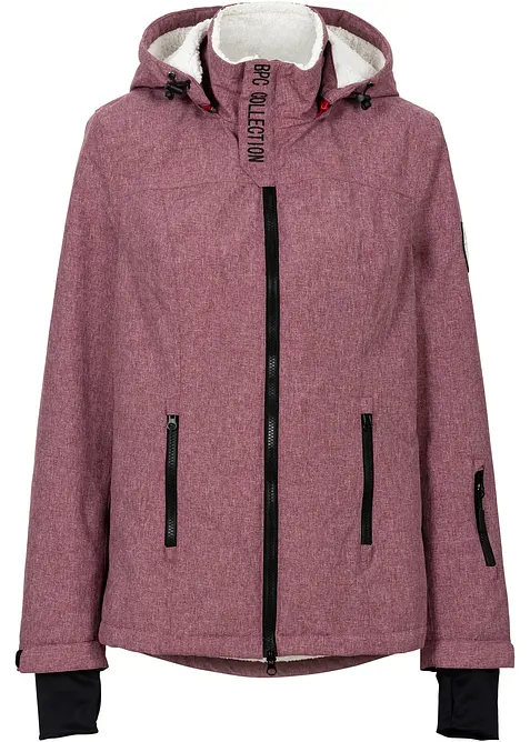 Outdoor-funksjonsjakke med teddyfleece, vanntett, bonprix