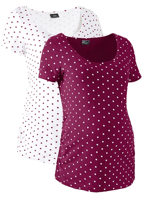 Mammatopp med økologisk bomull (2-pack), bonprix