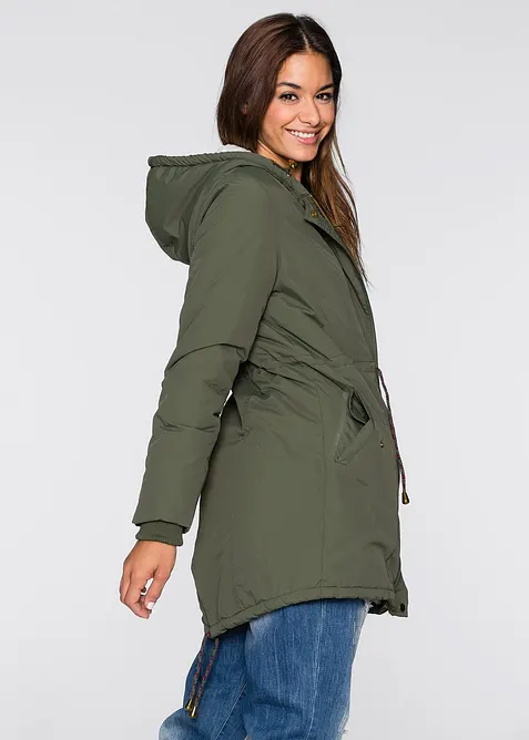 Parkas med pilefleece, bonprix