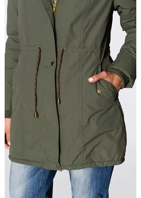 Parkas med pilefleece, bonprix
