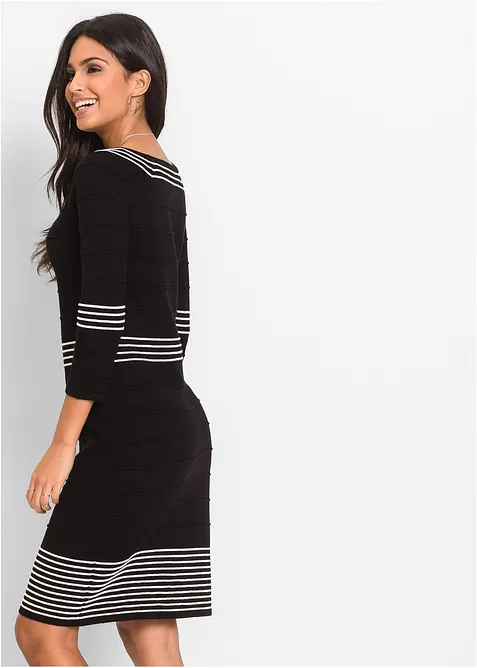 Strikkekjole i myk viskosemiks, bonprix