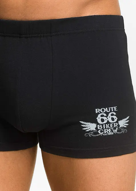 Boksershorts med bomull i ettersittende modell (3-pack), bonprix