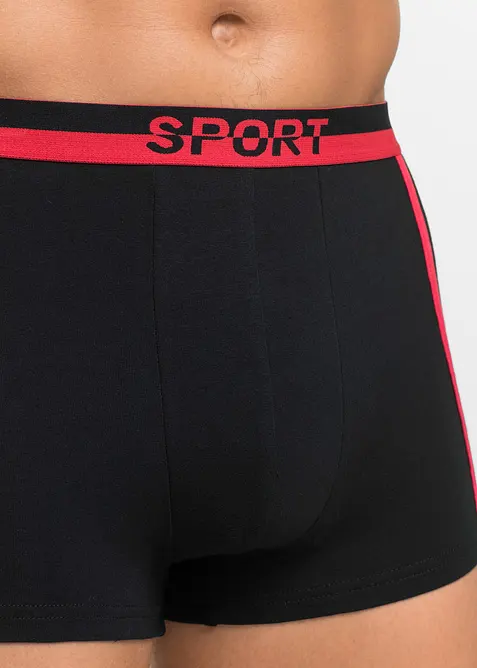 Boksershorts med bomull i ettersittende modell (3-pack), bonprix