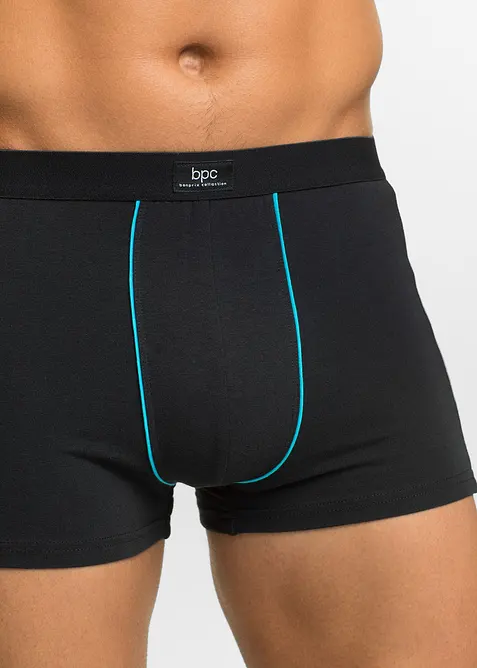 Boksershorts med bomull i ettersittende modell (3-pack), bonprix