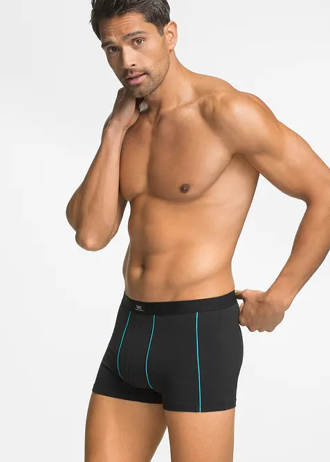 Boksershorts med bomull i ettersittende modell (3-pack), bonprix