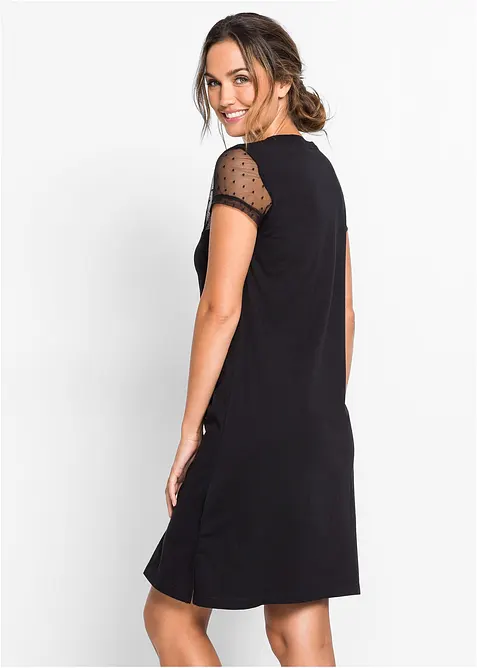 Kort nattkjole i økologisk bomull, bonprix