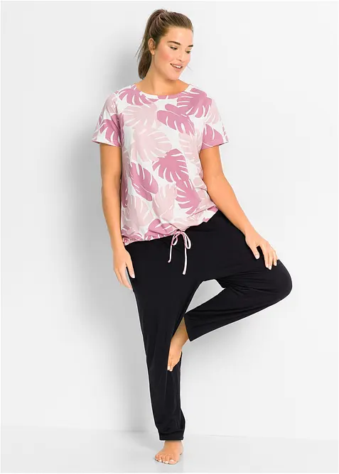Loungewear haremsbukse med viskose, bonprix
