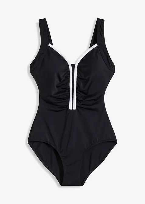 Badedrakt med passepoil, bonprix