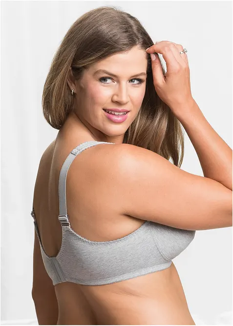 BH uten b&oslash;yle, med &oslash;kologisk bomull (2-pack), bonprix