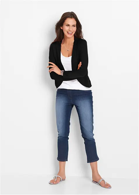 Kort cardigan med viskose, bonprix