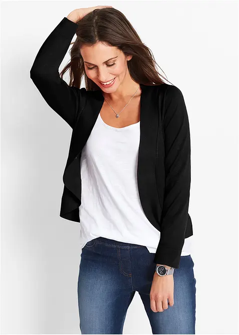 Kort cardigan med viskose, bonprix