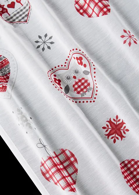 Gardin med hjertemønster (1-pack), bonprix