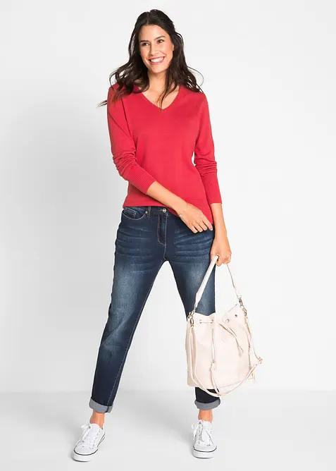 Finstrikket genser, bonprix