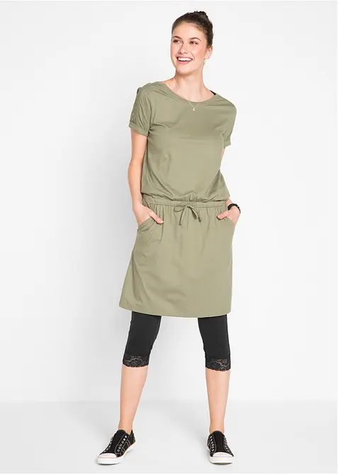 Caprileggings med blondedetalj, bonprix