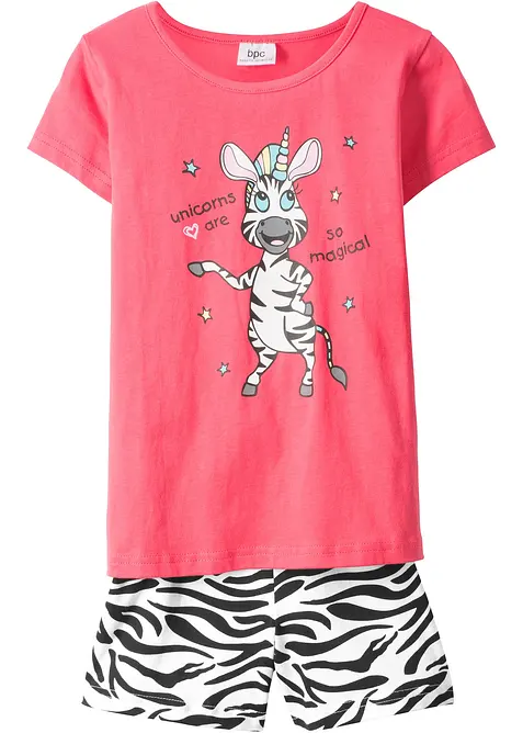 Kort pyjamas i 100% økologisk bomull (2-delt sett), bonprix