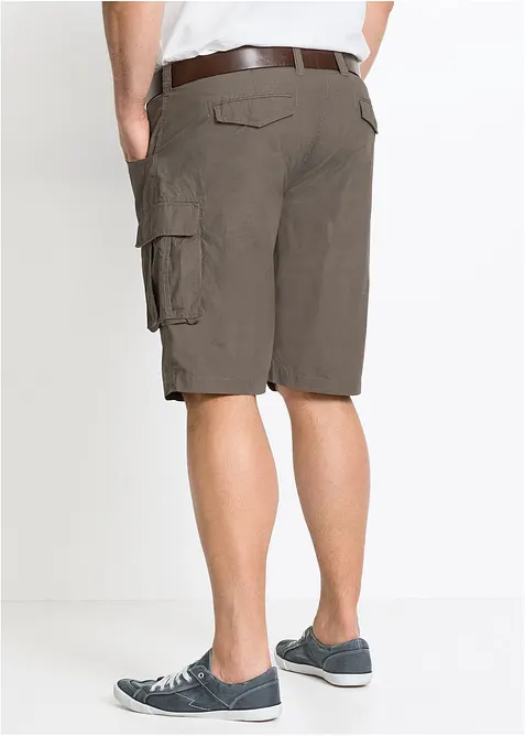 Bermudashorts i 100% bomull med cargolommer, Relaxed Fit, bonprix