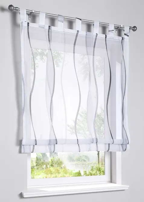 Liftgardin med bølgemønster, med resirkulert polyester, bonprix
