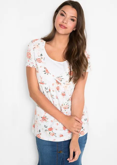 2-i-1-mammatopp i &oslash;kologisk bomull, bonprix