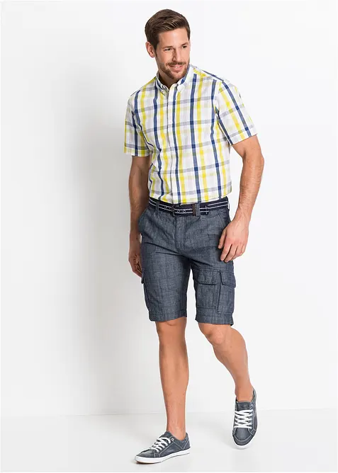 Cargo-bermuda i 100% bomull, Loose fit, bonprix