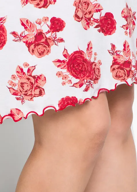 Kort nattkjole i myk viskosemiks, bonprix