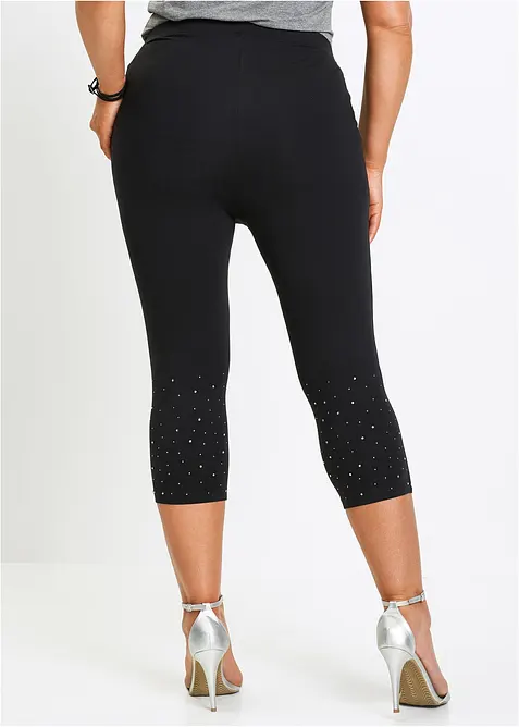 Caprileggings i bomullsmiks, bonprix